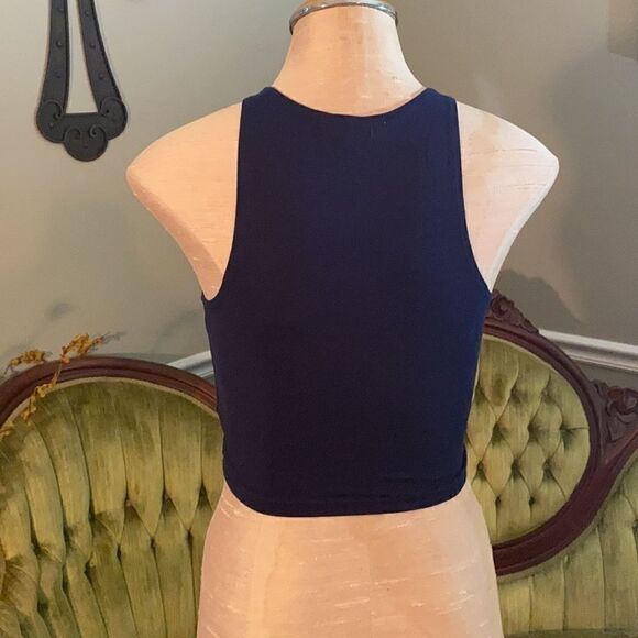 Forever 21. Navy crop top. Juniors S. NWOT - Picture 4 of 4